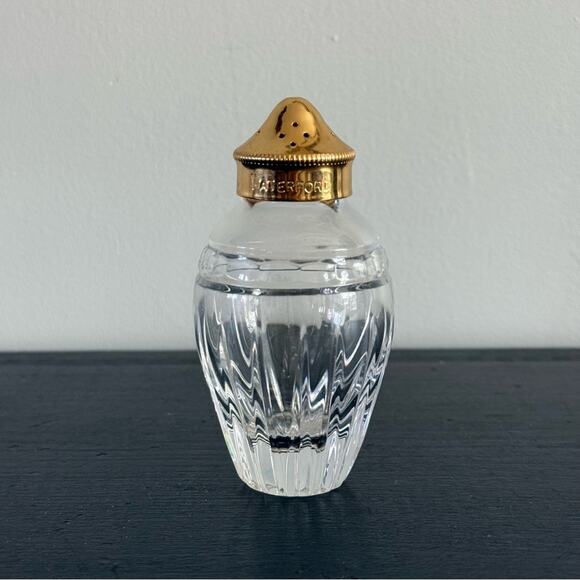 Waterford Crystal Other - Waterford | Crystal Hanover Salt Shaker With Gold-Tone Lid Discontinued Marquis